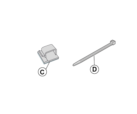 Cable ties and clips