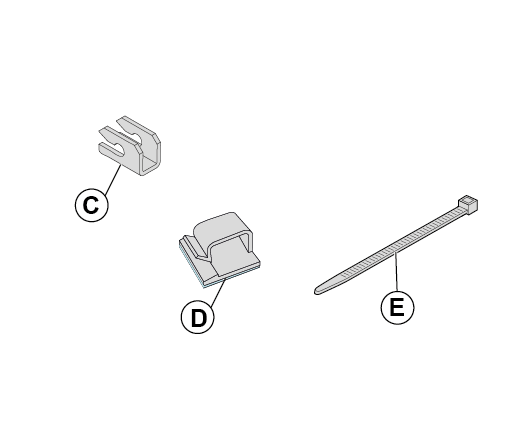 Cable ties and clips